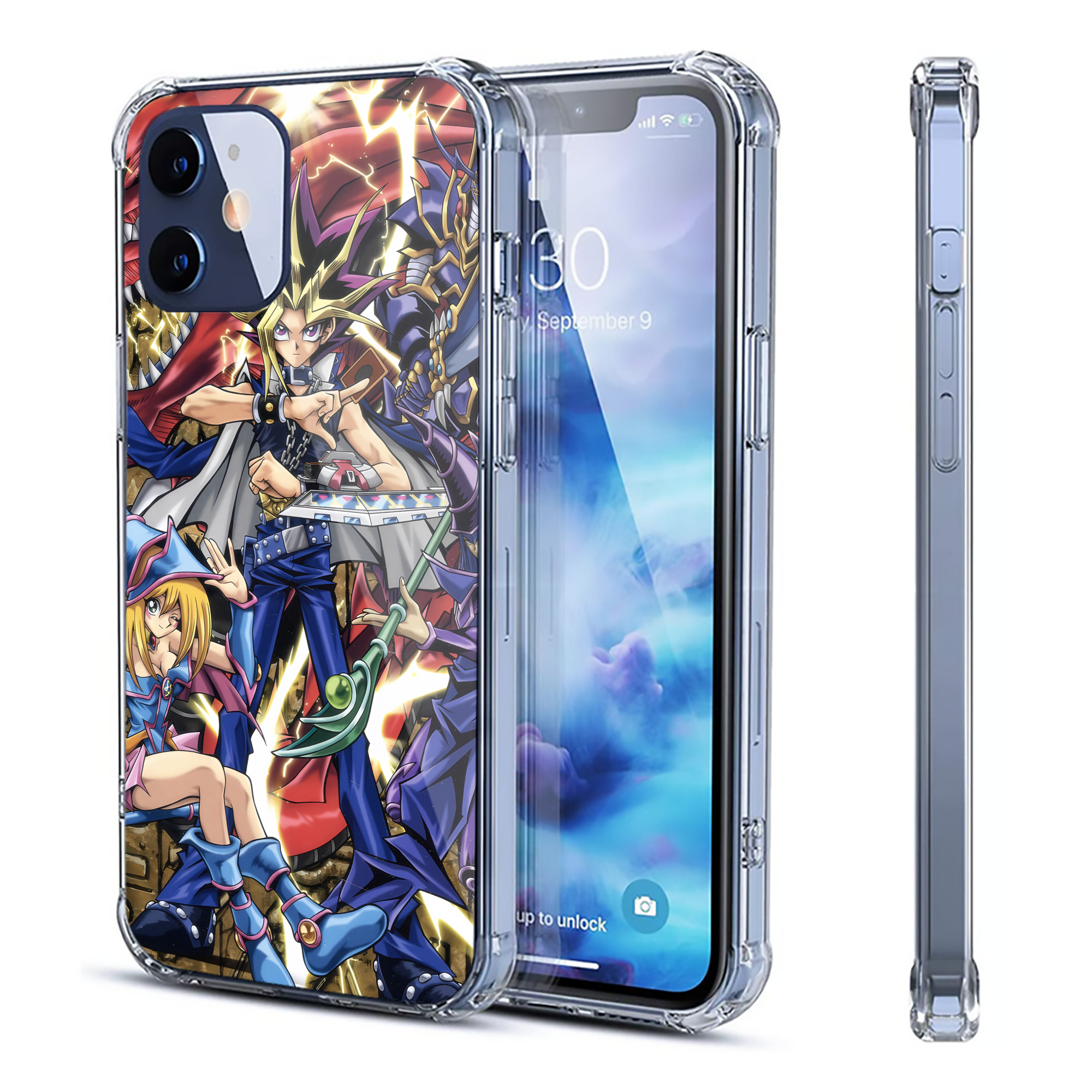 （画像用） 遊☆戯☆王 Yu-Gi-Oh! 【iPhone 12シリーズ対応】透明スマホケース（クリアソフトケース）